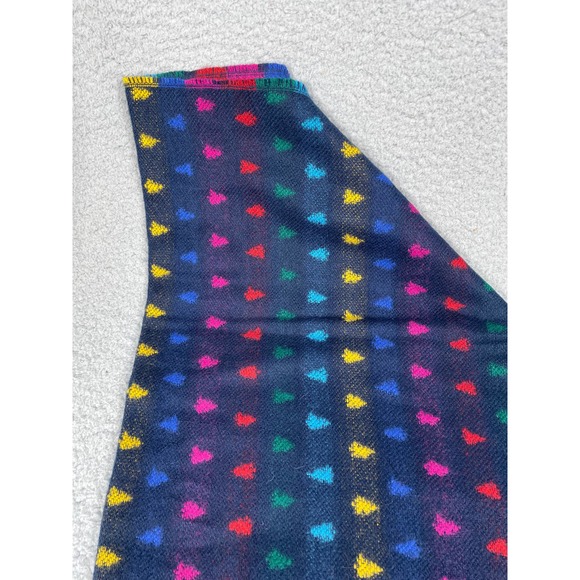 Lands' End Womens Blue Rainbow Scarf - Picture 4 of 4